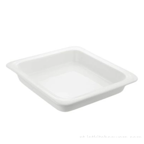 Placas de alimentos de porcelana reforçadas para hotéis